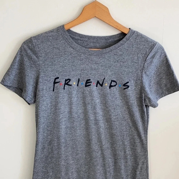 Friends television series gray short sleeve graphic t-shirt size Large - Picture 2 of 4